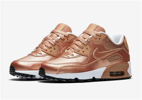 nike ledersneaker air max 90 in grau und bronze|air max 90 foot locker.